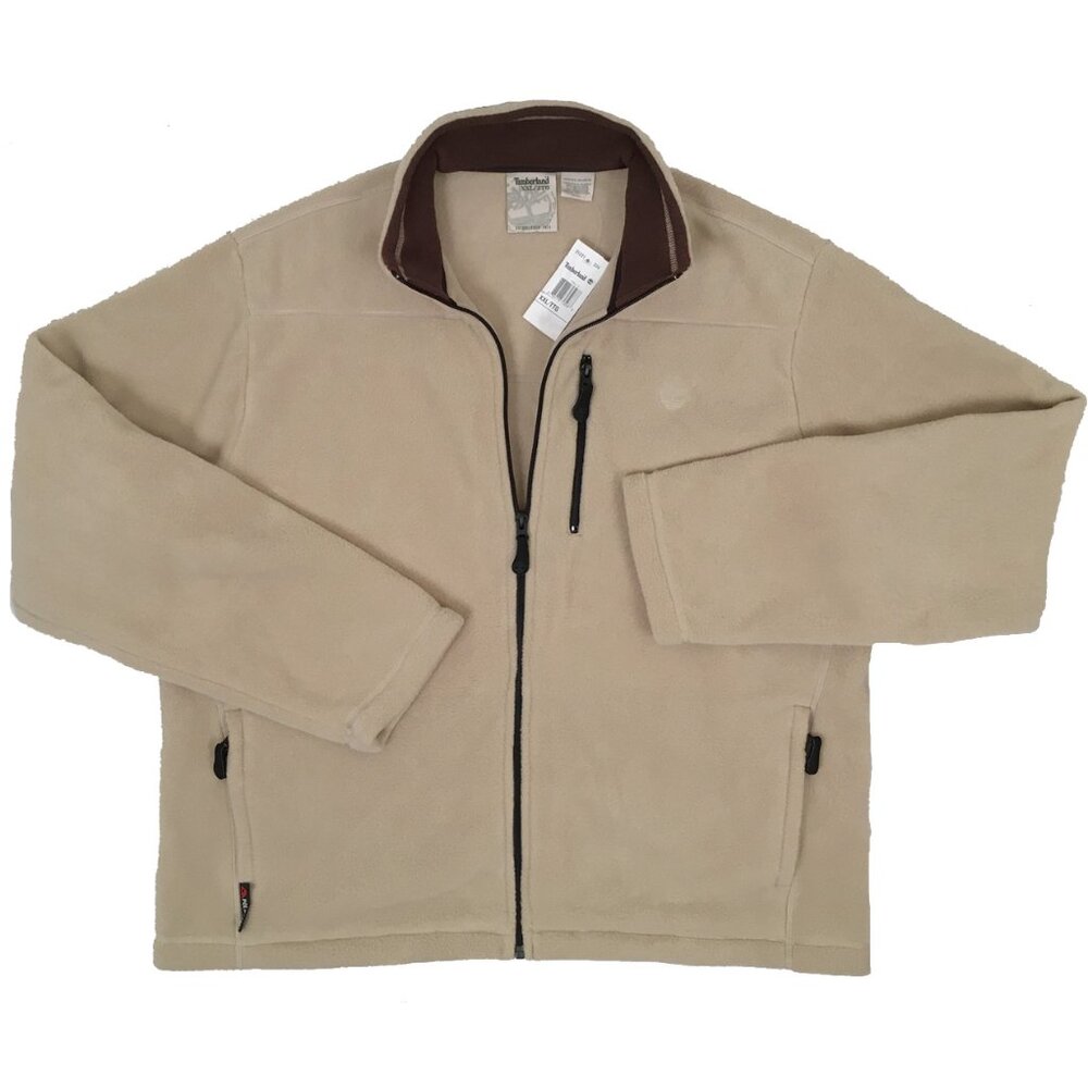 NEW Timberland Vintage Polartec Fleece Jacket!  XXL Tan *RUNS BIG*